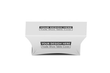 Trade Show Table Cover on White Background Vector Illustration