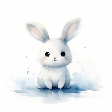 Minimalistic Drawings of an Arctic Hare AI Generated