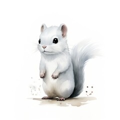 Minimalistic Drawings of an Arctic Squirrel AI Generated