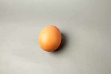photo of isolated chicken eggs on a white background