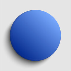 Fototapeta na wymiar Badge button on background, glass blue circle