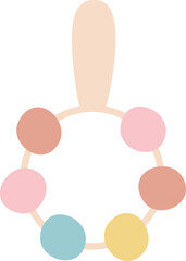 Cute hand drawn rattle.