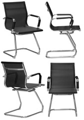 Obraz premium Office chair. Interior element. Isolated from the background. From different angles