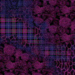 abstract floral background colorful textile