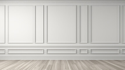 An empty room with white walls and
