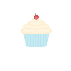 cupcake with cherry