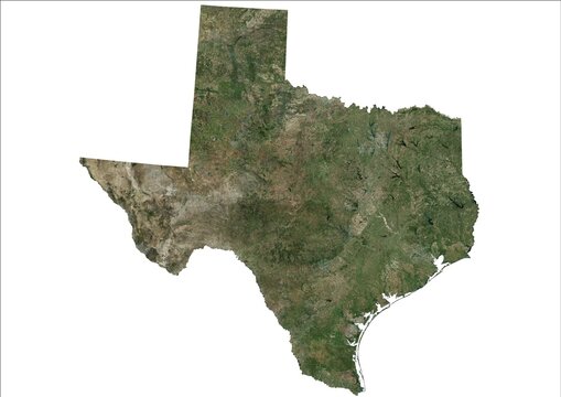 Texas USA HD Satellite image Map