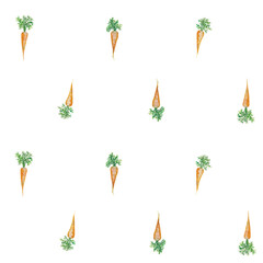 colorful carrots Seamless Pattern gemüse, Stoffdesign, wiederholen Fliese, Surface Muster,  Karotte watercolor 
