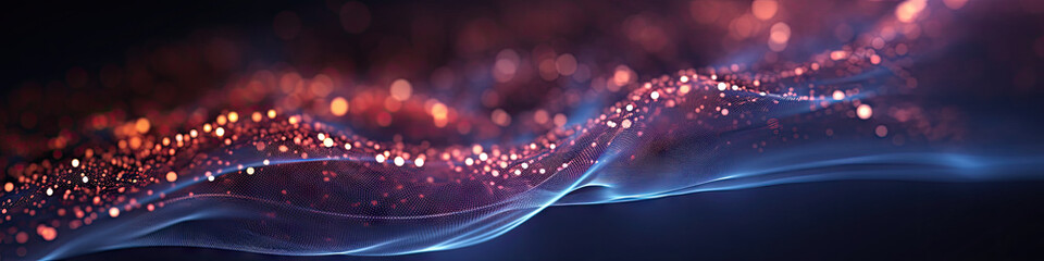 abstract background, technology particles dot mesh