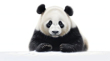 Panda on white background