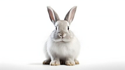 Fototapeta premium Rabbit on white background