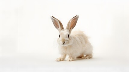 Obraz premium Rabbit on white background