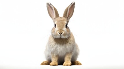 Fototapeta premium Rabbit on white background