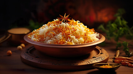 Indian biryani rice. 