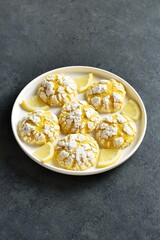 Lemon crinkle cookies