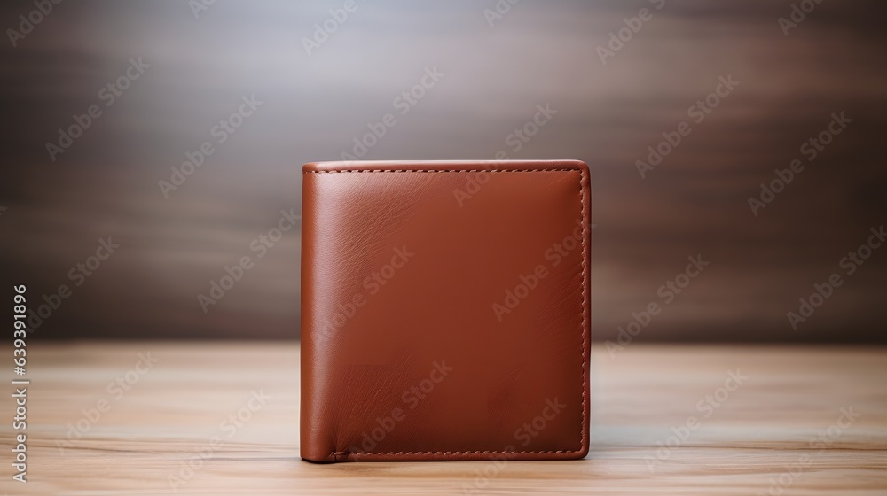 Poster small and simple wallet on a table