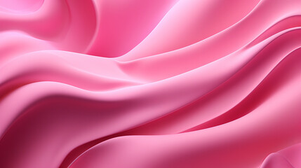 Fototapeta premium Pink silk fabric close-up