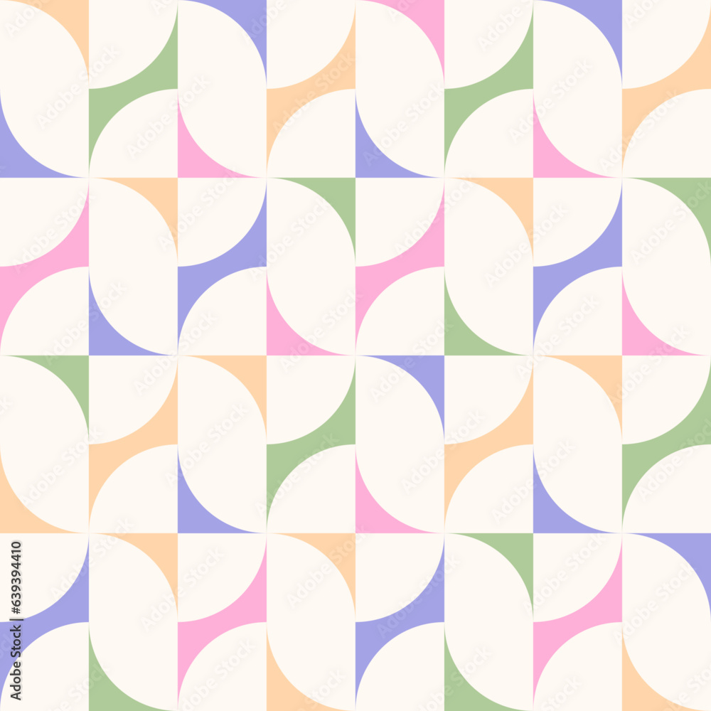 Aufkleber groovy seamless pattern. retro style background. repeating vintage geometric design for prints. repe