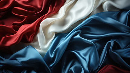 Fototapeta premium France flag fabric