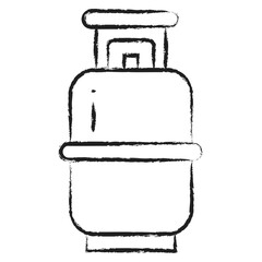 Fototapeta premium Hand drawn Gas icon