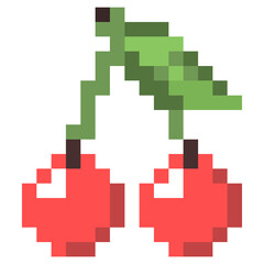 Cherry Pixel Art 