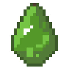 Fototapeta premium Avocado Pixel Art 