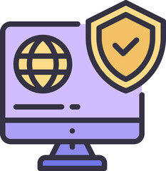 Monitor Security Icon