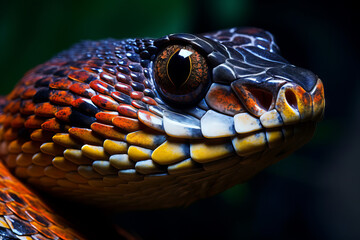Fototapeta premium Close up of a snake head