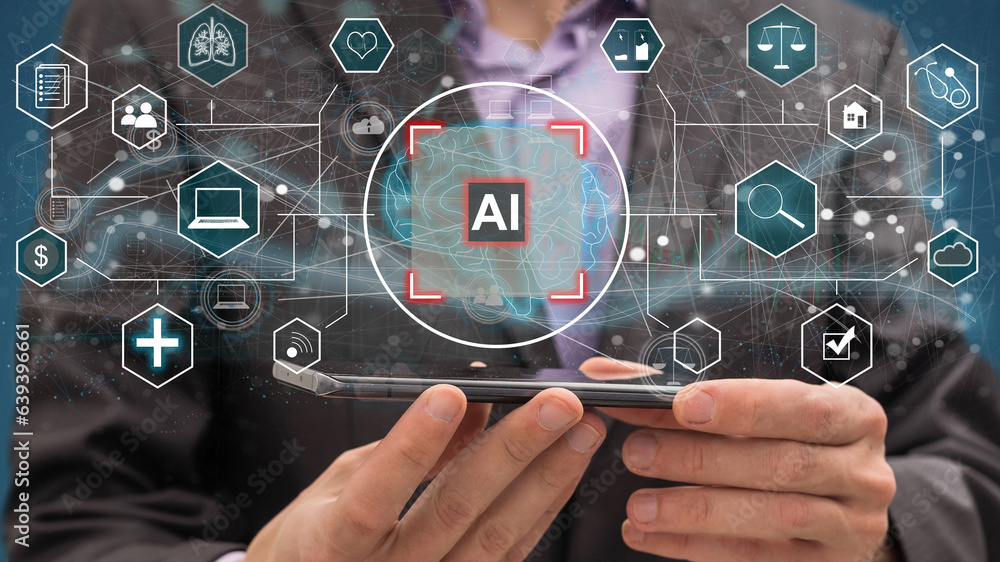 Poster industry 4.0 technology concept - smart factory for fourth industrial revolution with icon graphic s