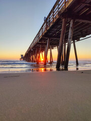 Sunset at Imperial Beach Pier California