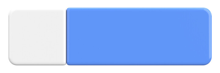 3D button. Empty button. 3D illustration.