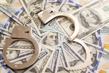 Crime and punishment. Power and bribery. Criminal ransom. Criminal earnings. Business concept. The...
