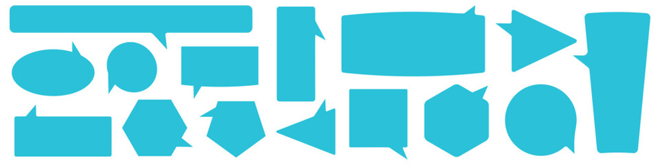 Sticker with message bubble and speech balloon texture. Paper in grunge style with cloud for talk communication. Flat vector illustrations isolated in background.