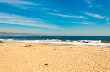 beach and sea   Reñaca Vina del Mar beach, Valparaiso, Chile