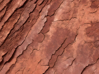 Obraz premium Panoramic Brown Rock Background: Wide Stone Surface with Cracks