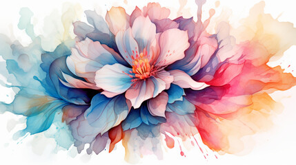 Obraz premium A vibrant flower on a clean white
