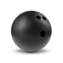 Bowling ball isolated on white background. EPS10 vector