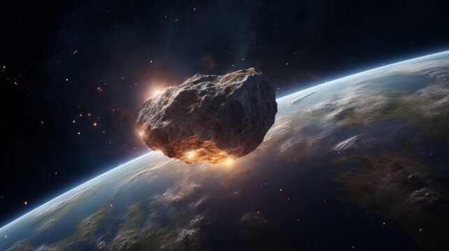 A simulated nuclear explosion in outer space
