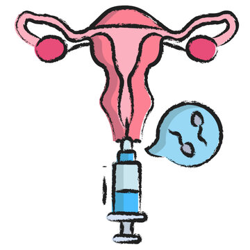 Hand drawn Fertilisation icon