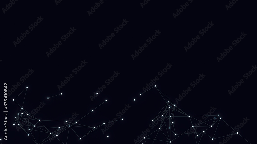 Poster Abstract geometric background. Plexus mesh backdrop.