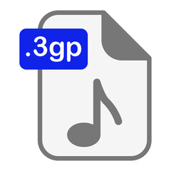 3GP Multimedia Icon - Vector Symbol