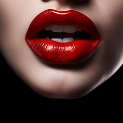 Obraz premium lips isolated on white