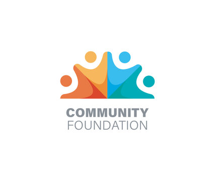 Community Foundation logo design illustration