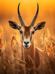 Antelope in its Natural Habitat, Wildlife Photography, Generative AI