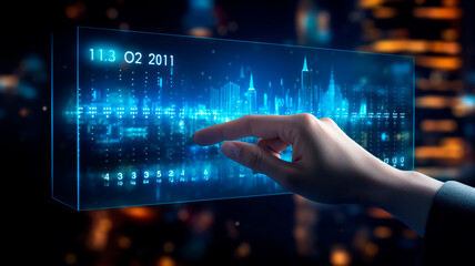 Touching your hand to the loading bar will change the status with numbers, for countdowns, Generative AI