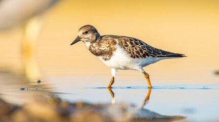 Ruddy Turnstone (Arenaria interpres) Aysa, Australia, spreads in Europe, America and Africa, but is rare. It is seen in Diyarbakir Tigris Valley during migration periods.
