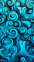 doodle fractal colorful pattern background