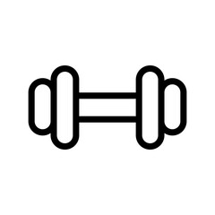 Dumbbell Icon - Fitness and Gym Equipment Vector Symbol