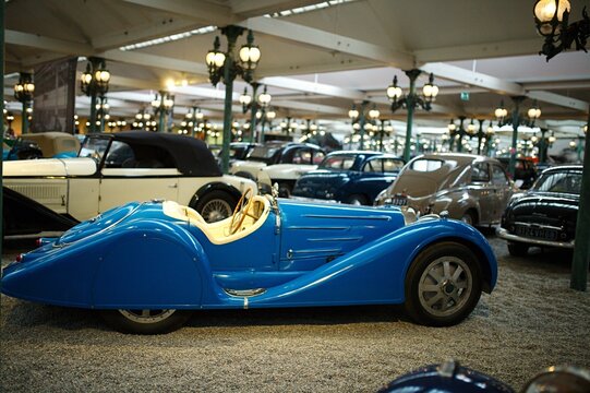MULHOUSE, FRANCE, August 22, 2023 : National Automobile Museum, Cit&eacute; de l'Automobile, Collection Schlumpf. Collection of cars with more of 500 pieces.
