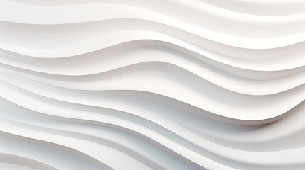 A minimalist, modern abstract white waves.